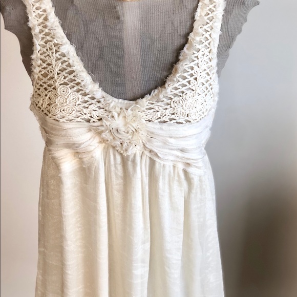 PRICE⬇️My Pretty Angel Off White/Cream Crochet Dress. NWT. Large. - Picture 2 of 9